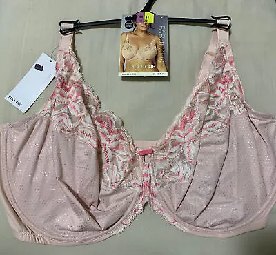 Ex M&S WILD BLOOMS LACE COLLECTION UNDERWIRED FULL CUP Bra In SOFT PINK Size 44H • £13.99