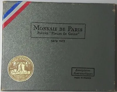 1973 France Monnaie De Paris Pieces Fleurs De Coins Set Of 8 Coins Lot#206 • $50