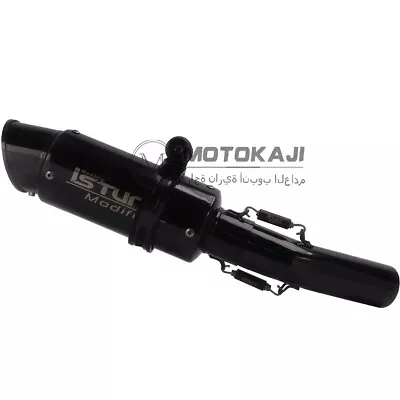 Exhaust System Black Muffler Mid Pipe For Kawasaki Ninja ZX6R ZX636 2008-2010 • $99.75