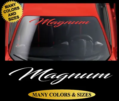 $17.99 • Buy MAGNUM Windshield Vinyl Decal Sticker Banner Window Glass Fits Dodge Cars