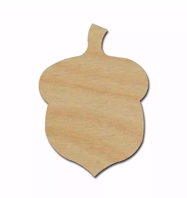 Acorn Shape Unfinished Wood Craft Cutouts Variety Of Sizes Made In USA • $2.35