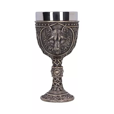 Wild Thirst Medieval Wolf Chalice Nemesis Now Gothic Fantasy Wildlife Wolves • $34.83