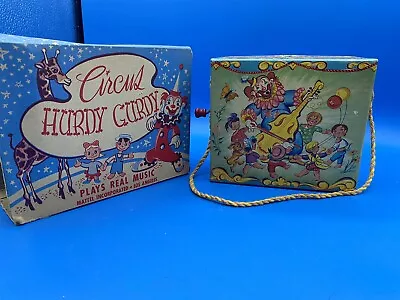 Vintage  Ted Duncan Toy Music Box Hurdy Gurdy (E2) With Box • $19.99