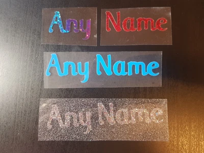 £2.69 • Buy Custom Heat Transfer Iron On Vinyl Name Word Clothing Bags Shoes