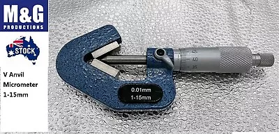 V-Anvil Micrometer 1-15mmx0.01mm • $114.17