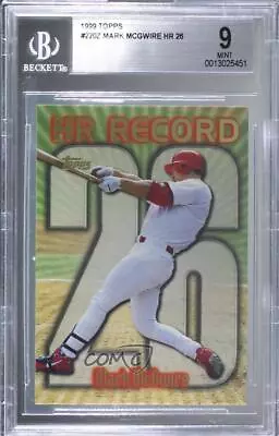 1999 Topps HR Record Mark McGwire (Home Run #26) #220.26 BGS 9 MINT • $46.94