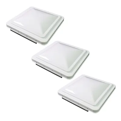 3 Pack White 14  X 14  Replacement Roof Vent Cover Camper RV Trailer Ventline • $42.99