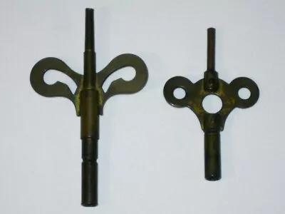 Antique BRASS Double Ended Carriage CLOCK KEYS! Butterfly Handle Clock Keys! • $39.99