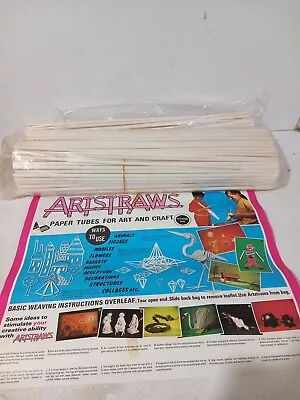 300 X Vintage 1971 Unused Arts Straws Artstraws   Modelling Crafting 43cms Long  • £9.80
