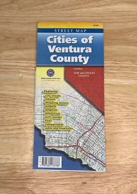 Vintage Map 2000s' Cities Of Ventura County  • $6.99