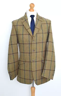 Vintage 1988 HACKETT Tweed Jacket Size 38L/48L Medium Blazer Long Twill BNWOT • £375