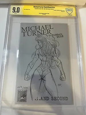 2006 SDCC Signed Micheal Turner Sketch Book CBCS 9.0 • $175