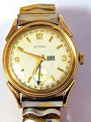 Vintage Wittnauer Men's Calendar Wrist Watch 1950's Vintage Watches • $395