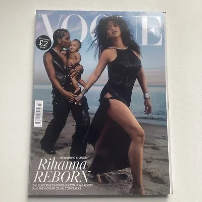 British Vogue Magazine UK March 2023 - Rihanna & A$AP Rocky • £6.50