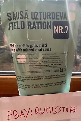 New Generation Latvian Military Army Mre Ration Pack Tactical Meals Ready To Eat • $39.99