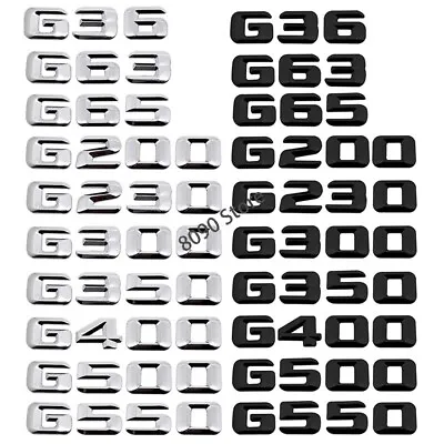 Metal Car Rear Sticker For Mercedes Benz Letter G36 G63 G65 G230 G300 G350 G500 • $14.89