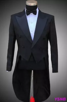 Coats Blazers Party Suit & Pants Stylish Men Formal Wedding Tuxedo Jackets Tails • $52.71