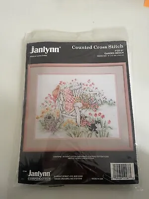 Janlynn Cross Stitch Kit - Garden Bench • £15.99