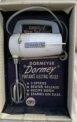 Vintage White Dormeyer “Dormey” Hand Held Mixer Model 7500 In Original Old Box • $45