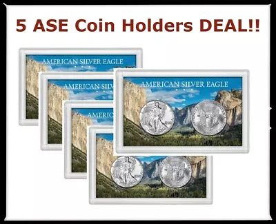 5 Harris Frosty Case For 2 American Silver Eagles Coins 3X5 Forest & Mountain  • $32.88