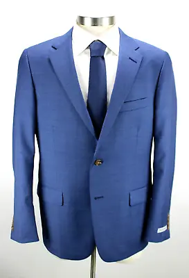 HICKEY FREEMAN Sport Coat 40 R Blue Wool Milburn II Two Button Blazer NWT $1195 • $349.99