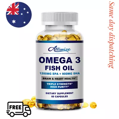 Omega 3 Fish Oil Capsules 3x Strength 2160 EPA & DHAVision Health Joint Support • $22.68