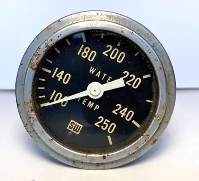 Vintage STEWART WARNER 250 DEGREE Water Temperature GAUGE FAHRENHEIT SW 427220 • $40