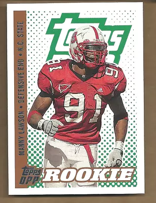 Manny Lawson 2006 Topps DPP #143 RC Rookie San Francisco 49ers Wolfpack • $2