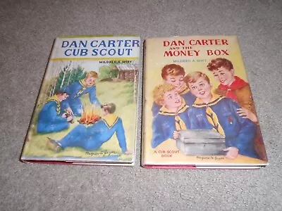 2x Dan Carter Boy Cub Scout & The Money Box By Mildred Wirt 1949 1950 Hc/dj • $12.95