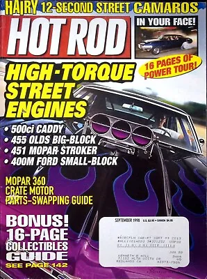 High Torque Street Engines Mopar 360 Crate - Hot Rod Magazine September 1998  • $5.57