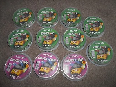 Job Lot Maxell DVD Disc's   (110 In Total)    BN    FREE UK P&P • £31.99