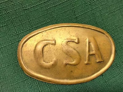 Vtg. CSA Confederate States Of America 3  Badge Insignia ~ Hat Badge/Tie Cinch? • $29.95