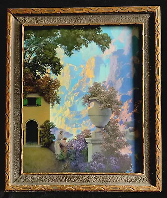 Maxfield Parrish’s “Sunrise” Original 1933 EM Framed Cropped Calendar Top Lovely • $375