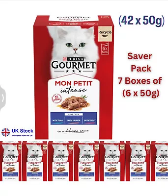 £23.50 • Buy Gourmet Mon Petit Fine Cuts Cat Food Fish | Cats I SAVER Pack (42 X 50g)