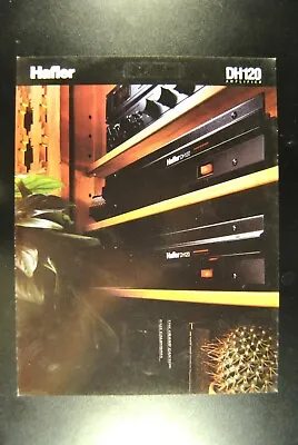 Hafler DH-120 Power Amplifier Brochure Original • $9.95