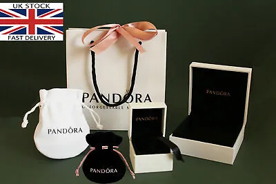 Genuine PANDORA Charm Box Gift Bag BagVelvet Pouch Ring Box Bracelets Box • £3.59