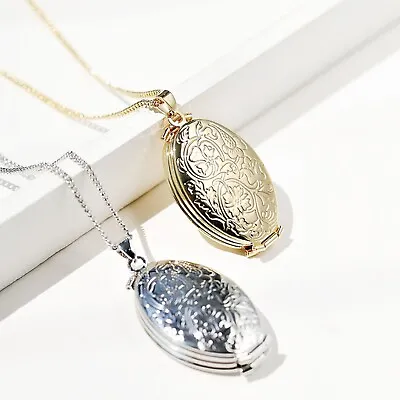 18ct Family Gold Locket . GF Foldable 4 Pictures  Locket Pendant .   NH502 • £24.99