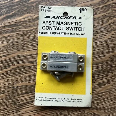 Archer SPST Magnetic Contact Switch Radio Shack 275-495 • $4.99