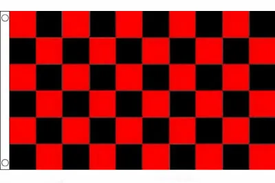 £6 • Buy RED And BLACK CHECKERED FLAG 5’ X 3’ Check South Down County GAA Football 