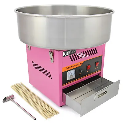 Candy Floss Making Machine Cotton Sugar Maker Commercial Party Fair FREE Sticks • £329.99