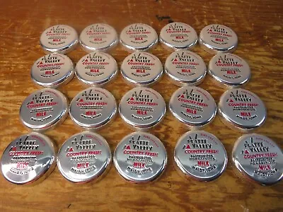 Lot Of 20 Vintage Tin Foil Milk Bottle Lids Caps Platte Valley Maloy Iowa NOS • $19.99