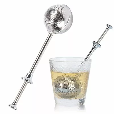 1/2pcs Stainless Secure Tea Infuser Ball Mesh Leaf Strainer Filter Herb Steeper • $6.29