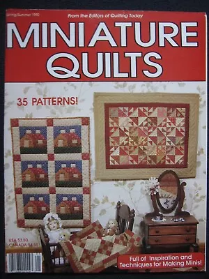 Minature Quilts Spring/Summer 1990 35 Patterns [Single Issue Magazine] Quiltin.. • $14.98