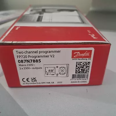 Danfoss FP720 2 Channel Heating/Hot Water Programmer Replaces FP715SI - 087N7885 • £39.99