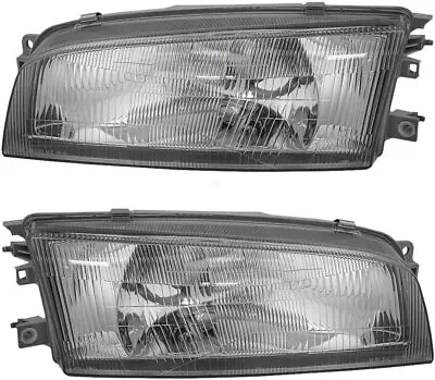 Headlight For 1997-2001 Mitsubishi Mirage Driver Side Chrome Housing Clear Lens • $55