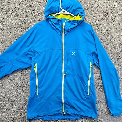 HAGLOFS Men's Softshell Hooded Jacket XL Winter Hiking Ski Full-Zip • $34.99