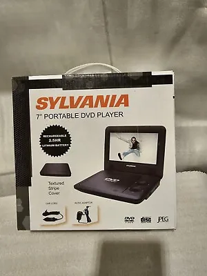 Sylvania 7” Portable DVD Player With AC/DC Adapter Car Cord SDVD7002B NEW • $39