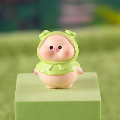 Mini Cute Pig Figurine Animal Model Moss Micro Landscape Home Decor Miniatur  GF • £3.05