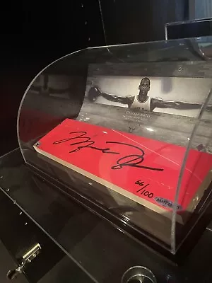 Signed Michael Jordan Game Used Floor • $16000