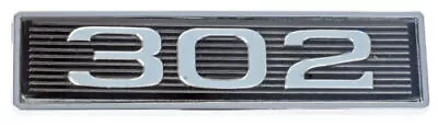 1969 & 1970 Ford Mustang 302 Classic Hood Scoop Shaker Emblem In Black & Chrome • $13.42